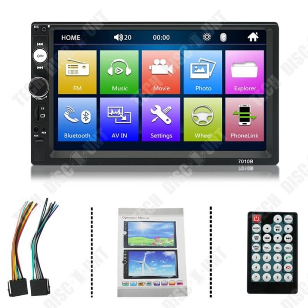 TD Bil MP5-afspiller Navigator 7 tommer 12v Bil Bluetooth Navigator HD Navigator Bil Bluetooth MP5 Alt-i-en-bakudvendt kamera