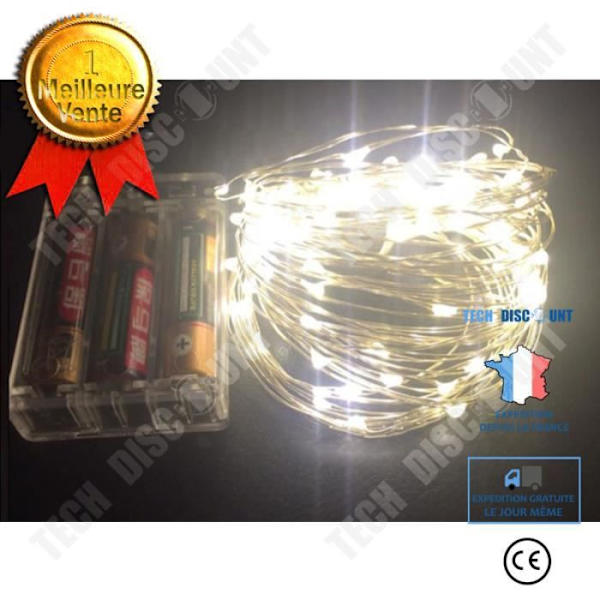 TD® Led ljusslingor med koppartråd 3AA batteridrivna små ljusslingor färg