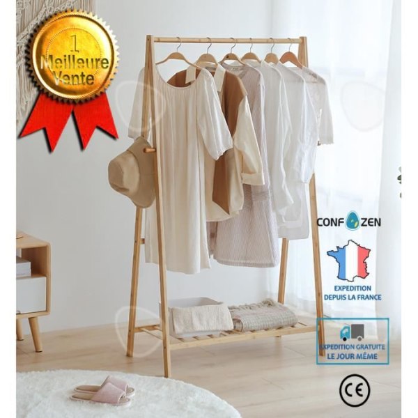 CONFO® naulakko, naulakko, rohkea ja korkea, yksinkertainen, monikerroksinen naulakko, jalallinen naulakko, naulakko in