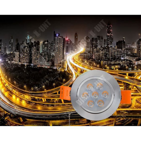 TD® Set med 10 LED-infällda spots 8W kallvit rund form.