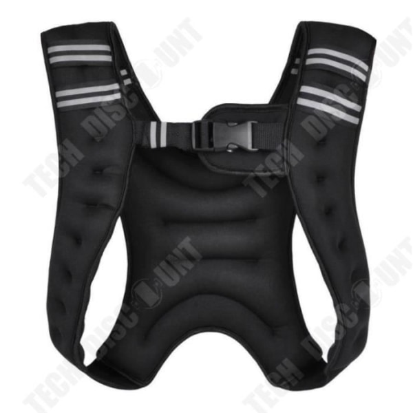 TD® Justerbar 10 Kg Vægtet Vest Sort