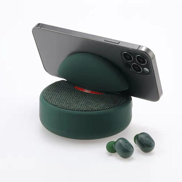 Trådlös högtalare - TD - 500mAh - Bluetooth 5.0 - Handsfree-funktion - Grön