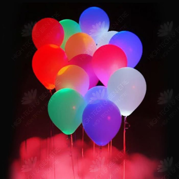 HTBE® självlysande paljettballonger Färgglada LED-ballonger Födelsedagsfest Platsarrangemang Juldressballonger col.