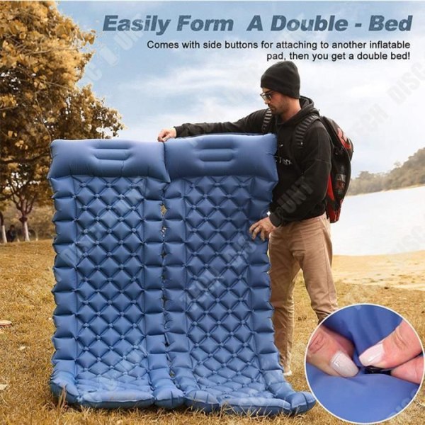 TD® Utomhusprodukter TPU-syfot uppblåsbar madrass bärbar picknick camping strand fuktsäker dyna tyg komposition