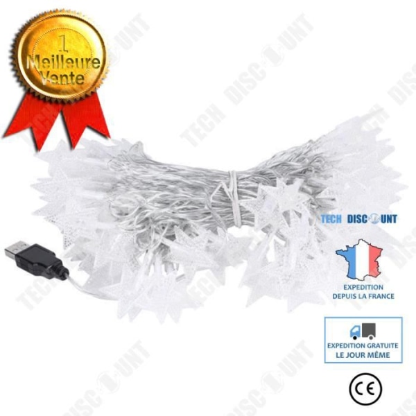 TD® 10m-32.8ft 80LED-slingor LED femuddig stjärnlampa Hemmafest Ornament-färgskiftande flicklampa