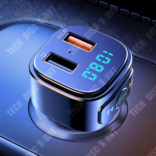 TD® T46D Bil Bluetooth MP3 Biloplader FM Sender Universal Hurtigoplader Bil USB-interface Biloplader USB Flash Drev Spiller