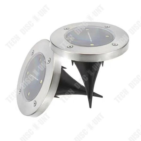 TD® Solcellelampe Udendørs 9 pak LED Sollys Have Dekoration Belysning Vandtæt IP65, Varm Hvid 8 LED Spotlys Pro