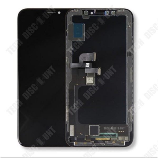 LCD OLED-skärm - TechDiscount - iPhone X - Komplett montering - Kapacitiv skärm