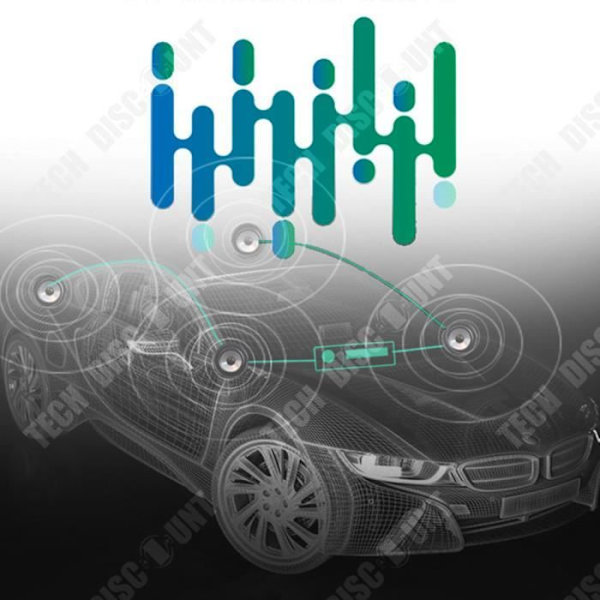 TD® MP3-soitin autoon 18.8*8.5*5.8cm FM-radio Langaton kaukosäädin U-Disk TF-kortin toisto tuettu AU
