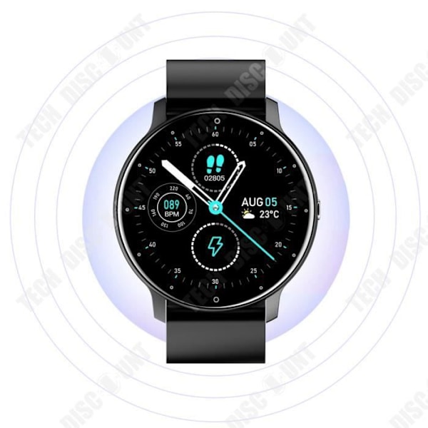 Smart Watch INN® 2 i 1 1,28 tum Smart klocka vattentät IP67 bluetooth ansluten klocka rörelsedetektionsklocka