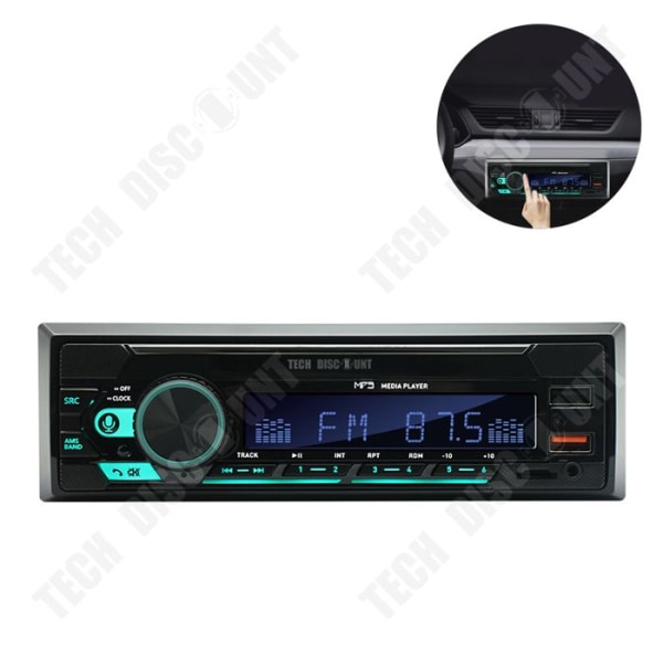 TD® Bilradio Bluetooth Bilradio MP3 Sju sorters ljus Bluetooth-kort Byte U Disk Multifunktionell bilradio