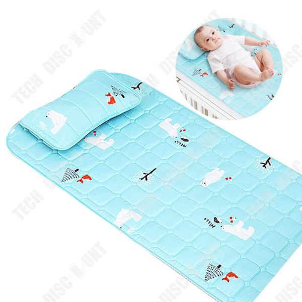 TD® Bébés cool tæppe is af silke latex der absorberer sved, åndbar vugge med konstant temperatur, komfortabelt tæppe som kan vaskes.