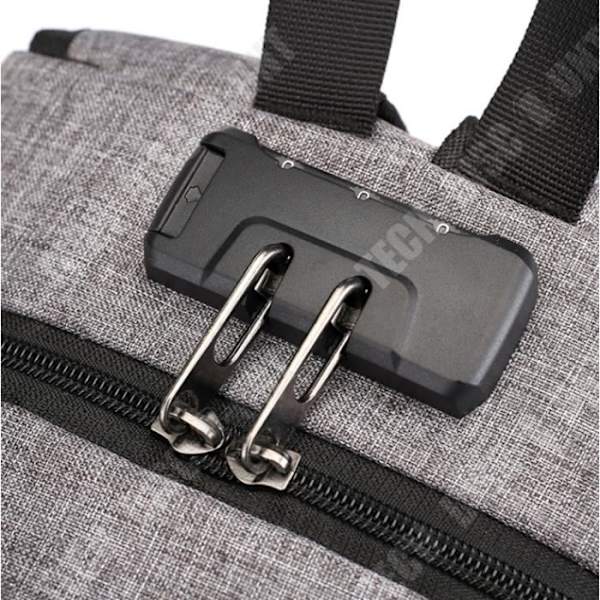 TD® Antivol Kantotasku 15.6 Tuumaa Vesitiivis USB-latausportilla Liiketoimintakelpoista reppua varten