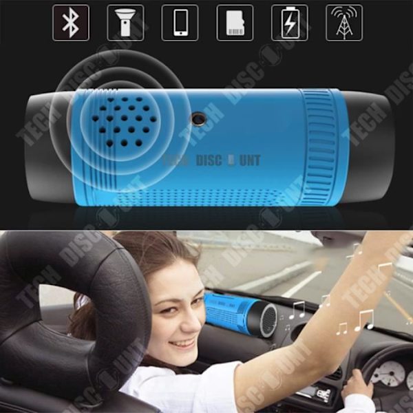 TD® pitkäikäinen bluetooth-kaiutin, äänetön, vesitiivis, tehokas, langaton, akkukaiutin, lamppu, lattiakaiutin, laturikone.
