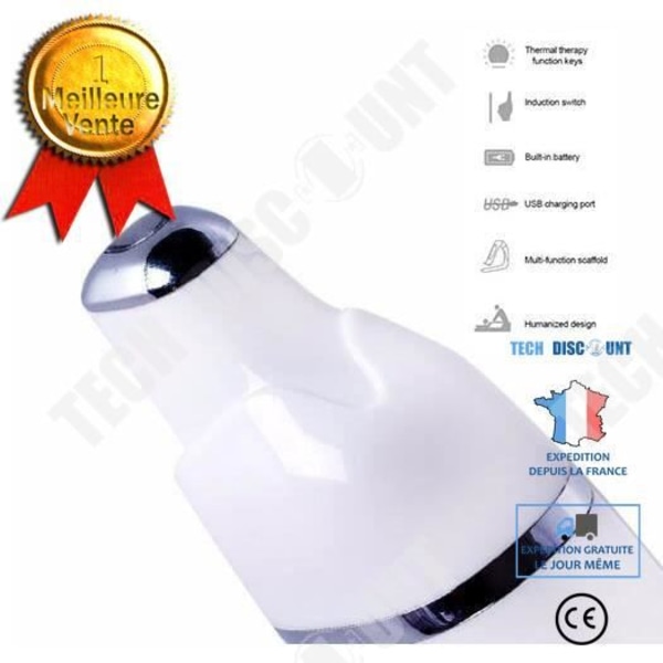 TD® Anti-rynkögonmassager 42℃ Varmmassage Sonic Vibration För mörka ringar Rynkor Avslappningsfunktion