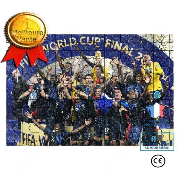 CONFO® Puzzle 2018 World Cup France Team 50*35CM 500 bitar HD-utskrift vuxna barn leksaker pedagogisk fotboll World c