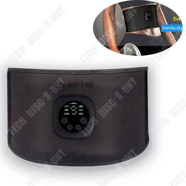 TD® usb-laddning smart EMS mikroström bukträningsinstrument hem lat midja formande fitnessstödbälte