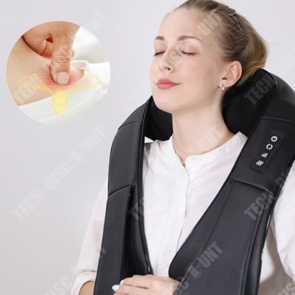TD® Massagesjal Knådande Massagesjal Cervikal ryggrad Massager Hem Elektrisk Nacke Midja Ben Hot Compress