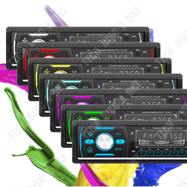 TD® Bluetooth Bilradio Dubbel USB MP3-spelare Bluetooth Talk USB Flash Drive Plug and Play DAB Digital Radio för bil