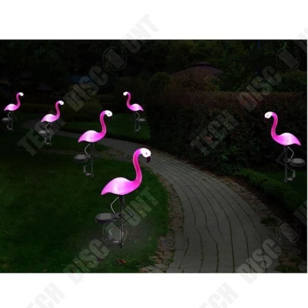 TD® 1 x Aurinkokäytävälamppu ulkona 1,2 V 300 mAh AA flamingo koriste lanterni nurmikolle LED hyvä energiansäästö