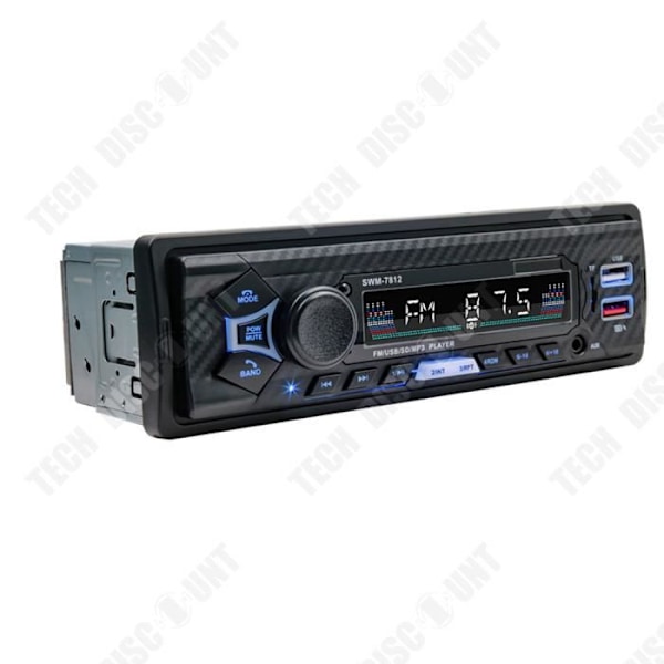 TD® Sisäradio, kaksoisnopea USB-lataus, handsfree-puhelut, ohjauspyöräremote, TF-kortin tuki, U-disk.