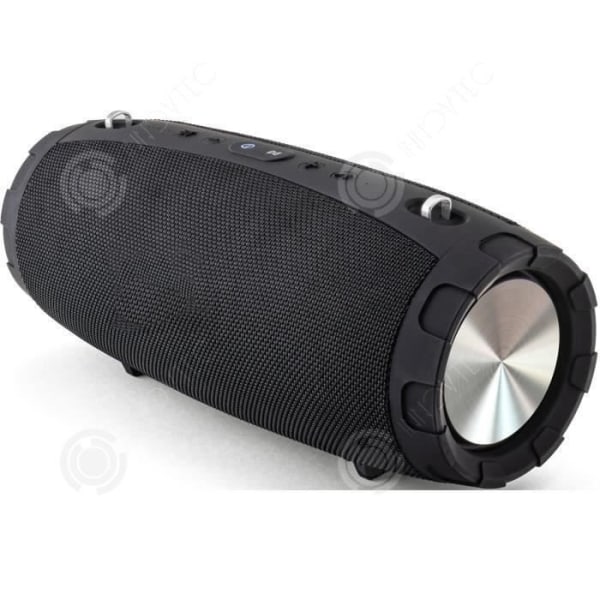 I® Trådlöst Bluetooth Audio Utomhussport Bärbart TF-kort U Disk Dubbla högtalare Subwoofer Högtalare Svart