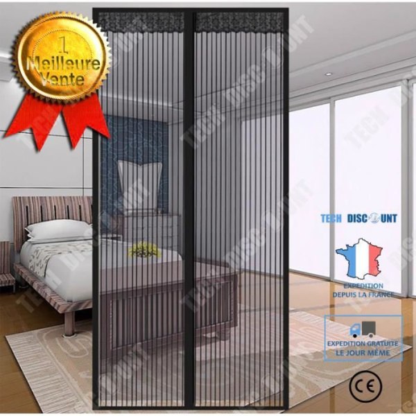 TD® Magnetisk Dörrgardin 160*220cm Stark Magnetisk Block Myggavvisande Dörrgardin
