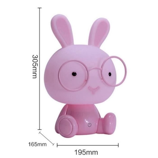 TD® Sød Kanin LED Natlampe Baby Værelse Lampe/ Gave Jul Sengetøj Dekor Børn Lys