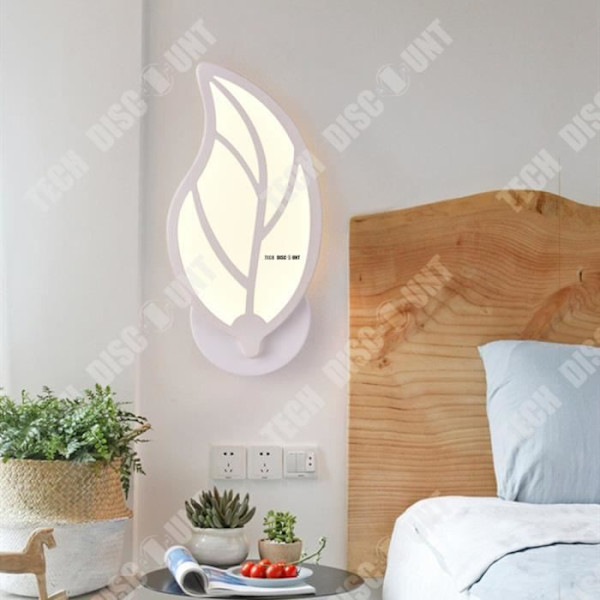 TD® LED sänglampa mycket ljus och modern inomhusväggblad i akryl / idealisk för sovrum / Blomsterdekoration