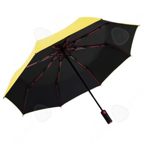 CONFO® Parasol automaattinen kolmiosainen kuituskeleton punainen sateenvarjo automaattinen aurinkosuoja