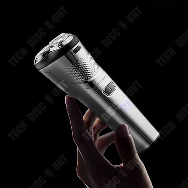 TD® Vandtæt elektrisk barbermaskine intelligent barbermaskine med digital skærm vandtæt skægtrimmer med tre hoveder til mænd