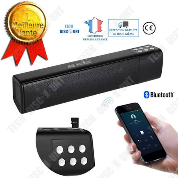 Bluetooth-højttaler TD® 1200mah Understøtter TF-kortafspilning 3D-surroundlyd