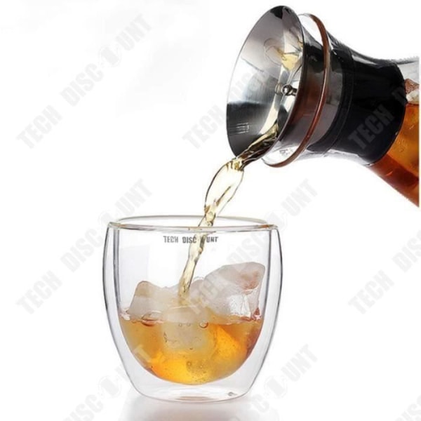TD® förpackning med 6 espressosprit kaffeglas 450 ml Kapacitet Dubbelvägg termiskt klart glas Servera te kaffekopp c