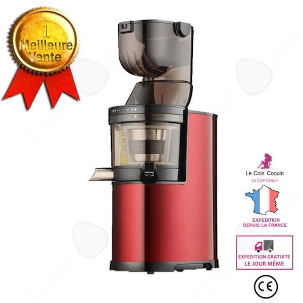 CONFO® juicepress kall frukt grönsak elektrisk lätt att rengöra 40 rpm hushållsapparater kök r