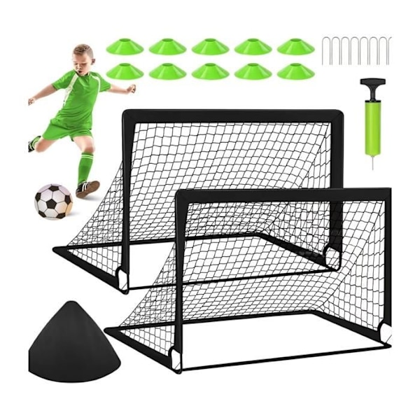 C Soccer Goal 6X4FT Blue Soccer Goal Net Fotboll Träning Nät Shooting Wall for Soccer Goals Shooting Wall