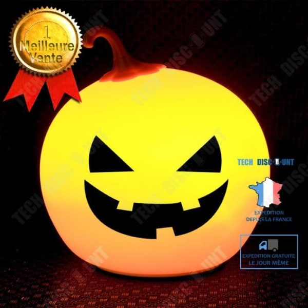 TD® Halloween dekoration pumpa lykta silikon pat nattljus färgglada dekorativa tillbehör bordslampa prydnad