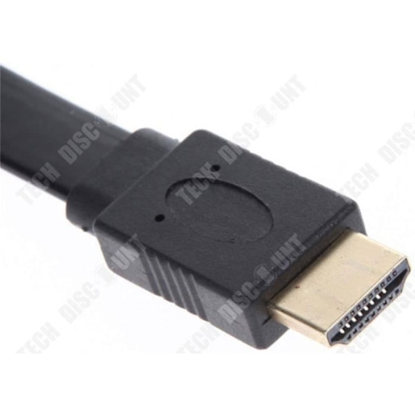 HDMI jakaja - TD® - 1 uros 2 naaras - 2 porttia - Musta - Kaapeliadapteri