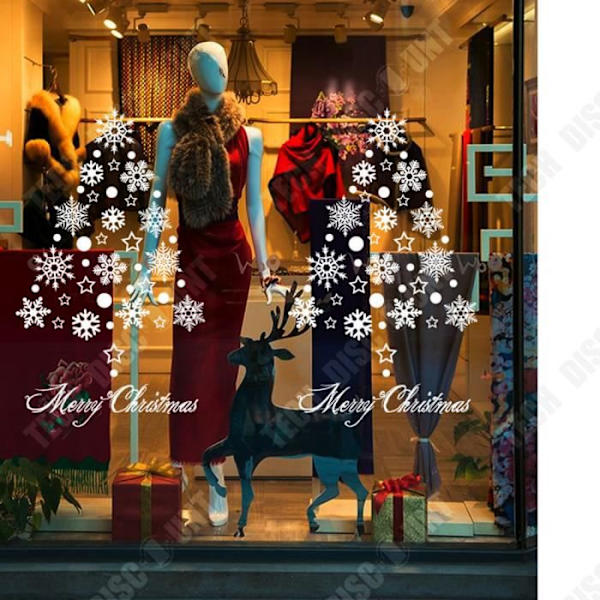 TD® Snowflake Stickers för julfester Vinteranvändning Enkel Effektiv dekoration utomhus inomhus nyårsafton