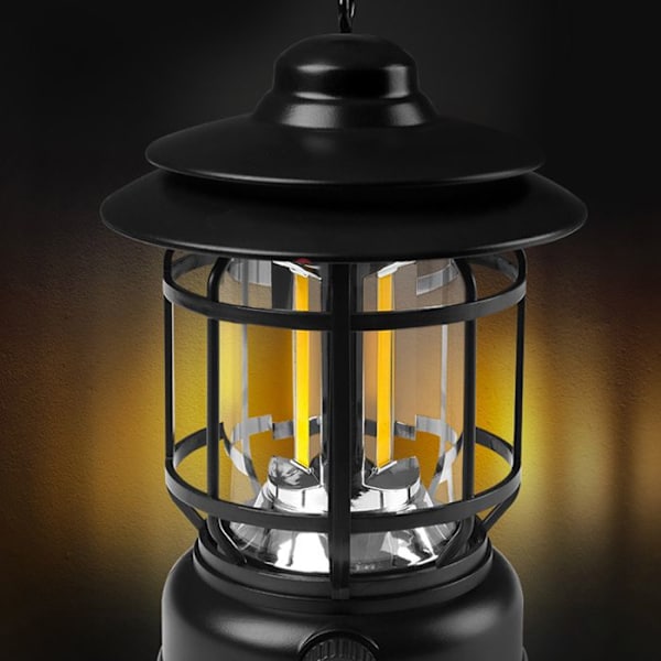 Campinglampe CONFOZEN® Model med opladning via USB Variabel i det uendelige Teltlampe