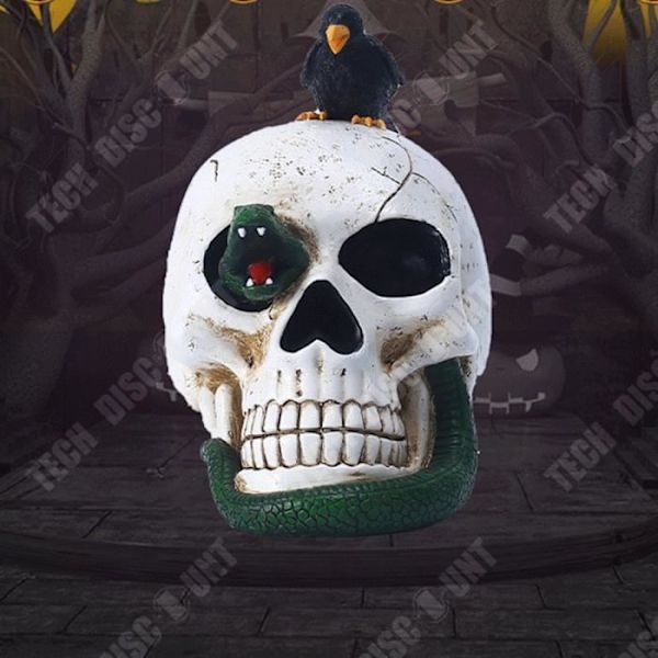 TD® Halloween kranium dekoration 13*18.5*19cm Håndmalet Diverse dekorative elementer Velegnet til Halloween dekoration