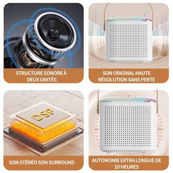 Bluetooth Högtalare - INN® - 2000mAh - Vattentålig - Bärbar - 360° Surround Ljud
