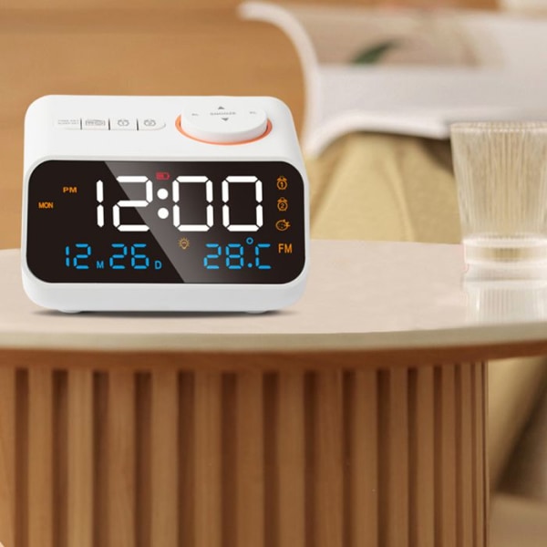 Smart väckarklocka - TD® - TD® modell - Temperatur och luftfuktighet - Justerbar skärm - Modern design