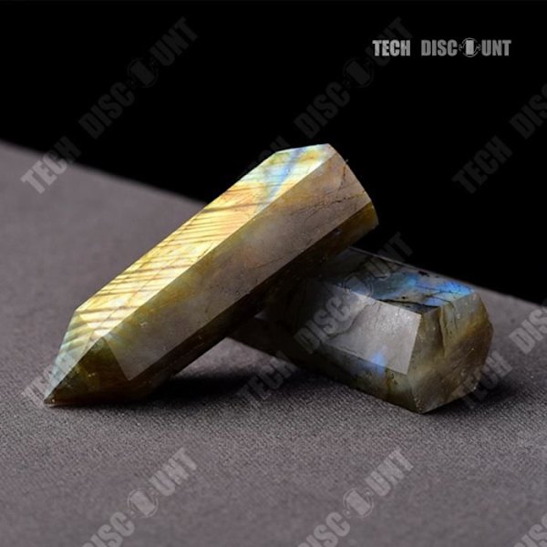TD® Labradorite Tip Skyddande ädelsten, lugnande, positiv energi, avslappning Aura Chakra dekoration 16 x 4 cm