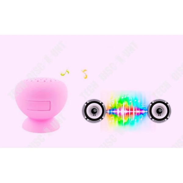 TD® Trådløs Bluetooth HiFi stereo højttaler med sugekop vandtæt Bruges i bruseren Soveværelse Højttaler Kit Håndfri Vandtæt