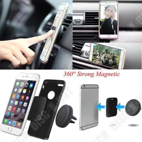 Biltelefonhållare - TD® - Universal - Stark magnetisk fixering - Stabil och praktisk