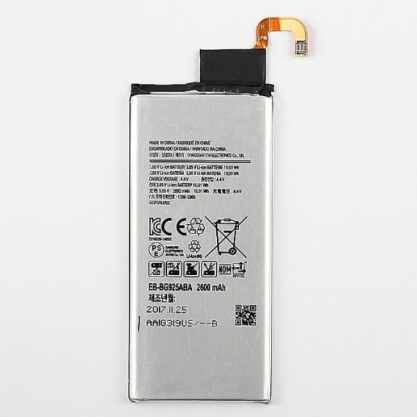 EB-BG925ABA 2600mAh Li-Polymer Batteri för Samsung Galaxy S6 edge - G925K - G925S - G925FQ - G925F - G925L - G925V - G925A