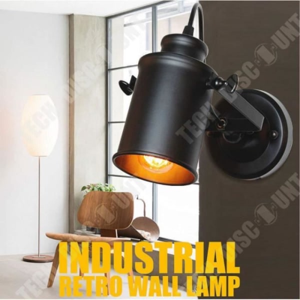 TD® Vägglampa Retro Amerikansk Rustik Loft Style LED-lampor Industriell Vintage Iron Vägglampa för Bar Cafe Belysning