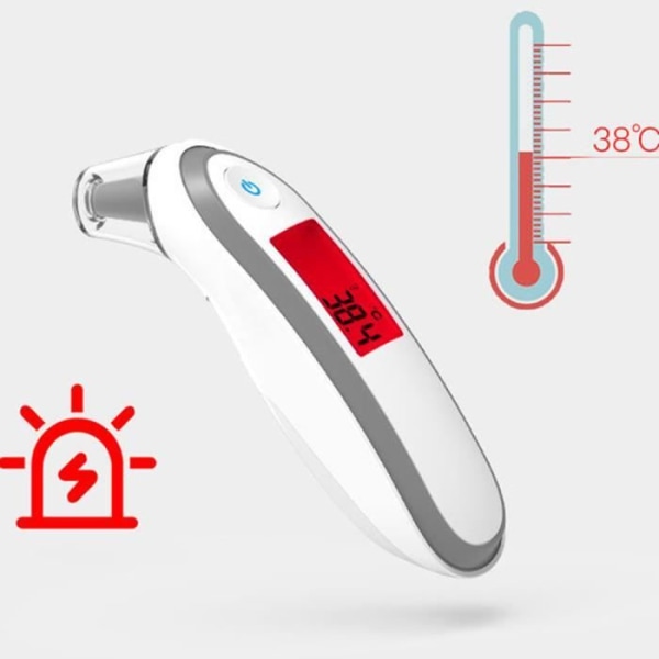 Elektronisk infrarød termometer til voksne øretermometer infrarød temperaturmåler tricolor sikker og præcis