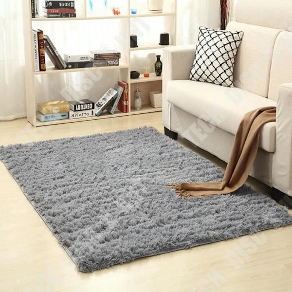 TD® Anti-slip vardagsrum och hemmatta idealisk för modern inredning trendigt vardagsrum eller sovrum perfekt grå färg - hem