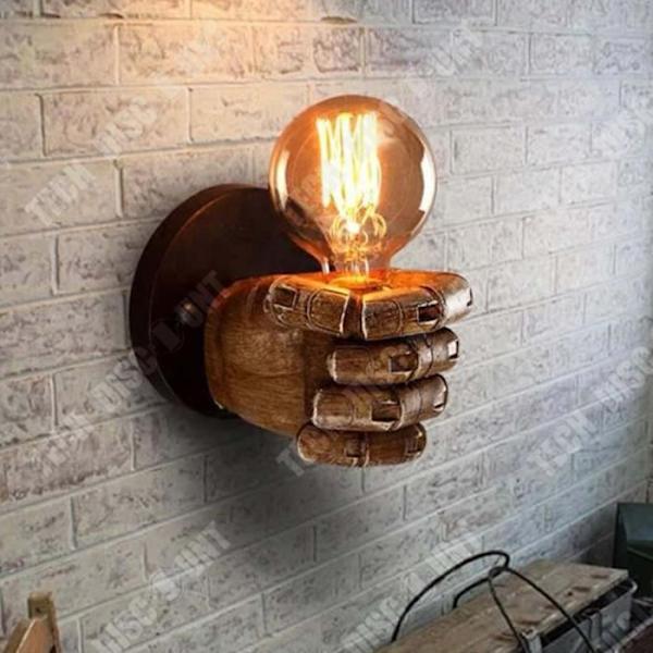 TD® Vägglampa vänster Retro Style Resin Fist Bar Restaurang Café Dekoration